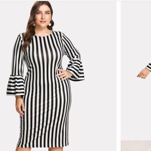 On HOLD-Striped dress